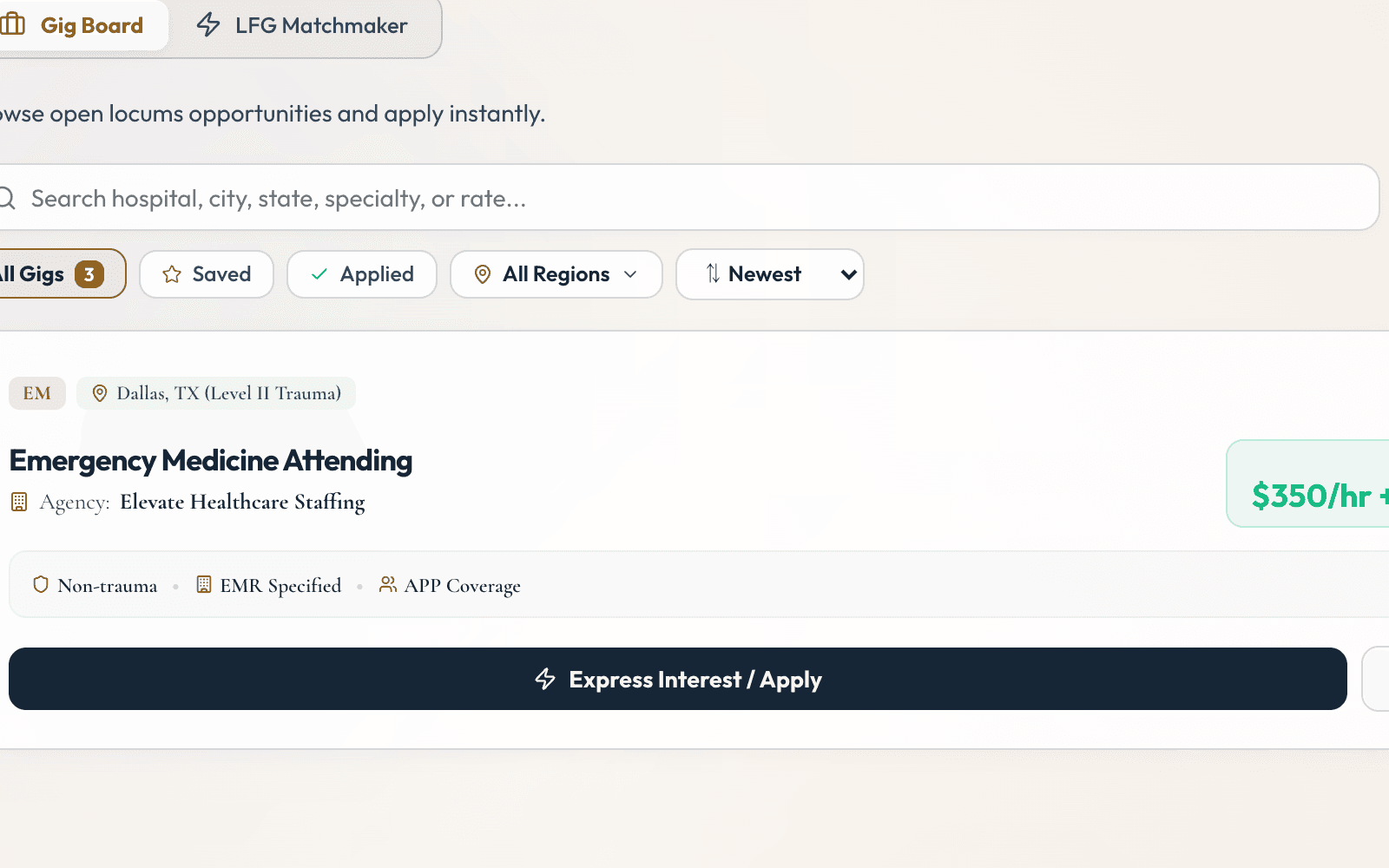 Quantum Locum Opportunities Board Preview